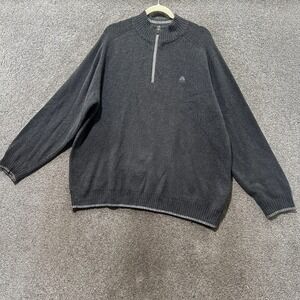 VTG Nike ACG‎ 1/4 Zip Pullover Sweater Men XL Gray Lambs Wool Blend Minimalist